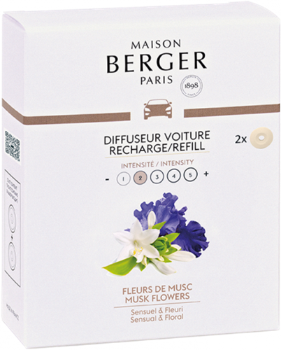 Lampe Berger Cardiffuser navulling set2 Fleurs de Musc