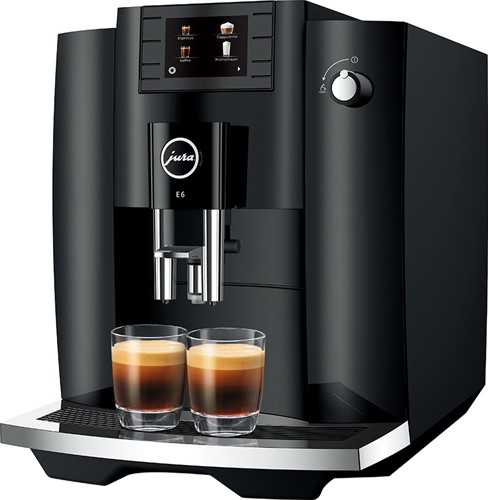 Jura E6 Piano Black Volautomatische Espressomachine