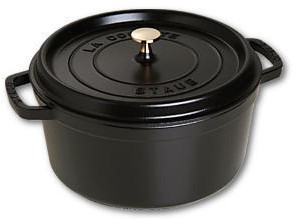 Staub Cocotte , rond 28 cm - zwart