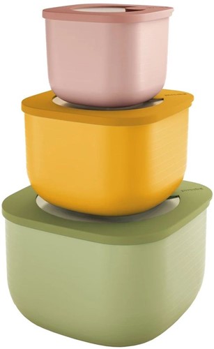 Guzzini Eco Store&More' Set 3 Deep Containers Assorted