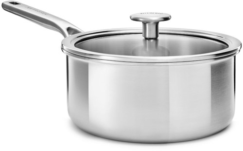 KitchenAid Multi-Ply Stainless Steel Steelpan met deksel / 3,11L 20cm