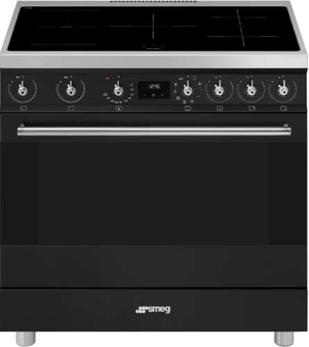 Smeg C9IMMB2 Fornuis - 90cm - Zwart - 5 kookzones - 1 oven 