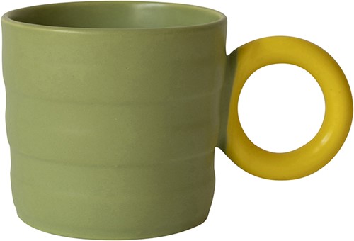 Table of Joy Falke Mugs Groen (Geel oor) Groen Aardewerk