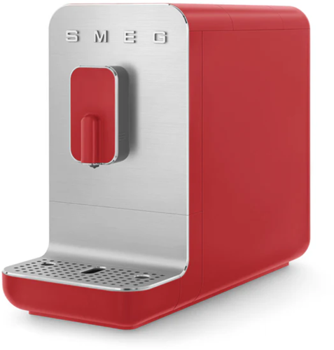 Smeg BCC01RDMEU Bean to cup - Volautomatische koffiemachine - mat rood met inox