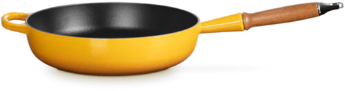 Le Creuset Sauteerpan Signature rond houten handvat Nectar 28cm 3,6l