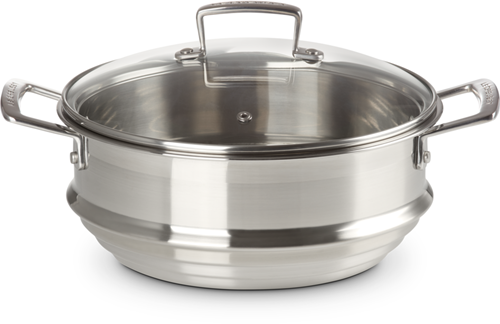 Le Creuset RVS multi-stoommand voor 20 en 24cm