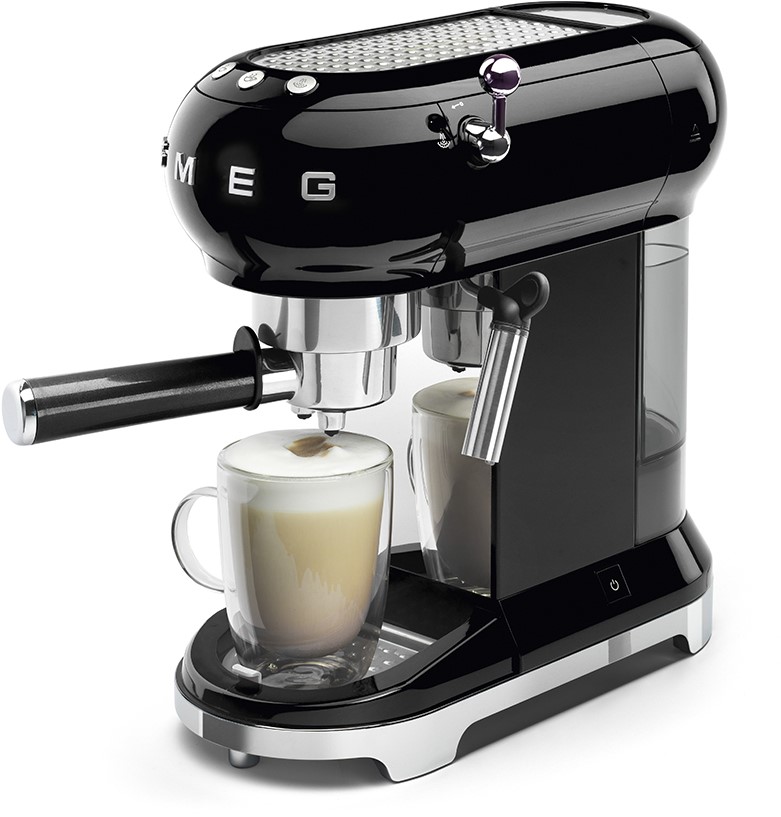 speelplaats Malaise genezen SMEG ECF01BLEU Espresso koffiemachine - zwart | Profilec.be