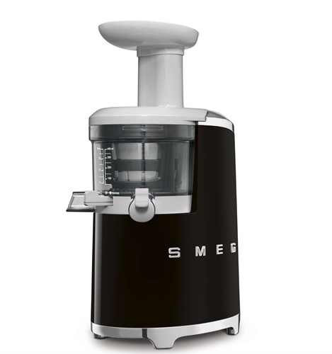 SMEG SJF01BLEU Slowjuicer - 500 ml juice collector - zwart