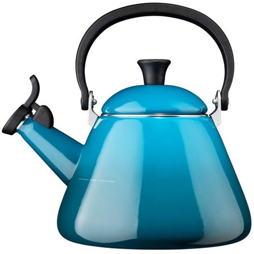 Le Creuset Fluitketel "Kone" in Deep Teal 1,6l