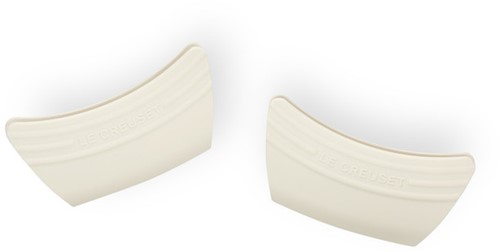 Le Creuset Silicone set van 2 handvatten in Meringue