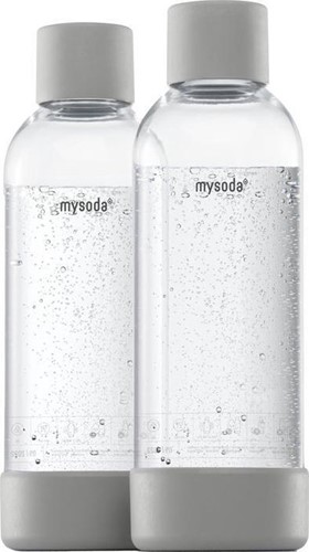 My Soda 2PB10F-MG 1l Bottle 2 Pack Gray