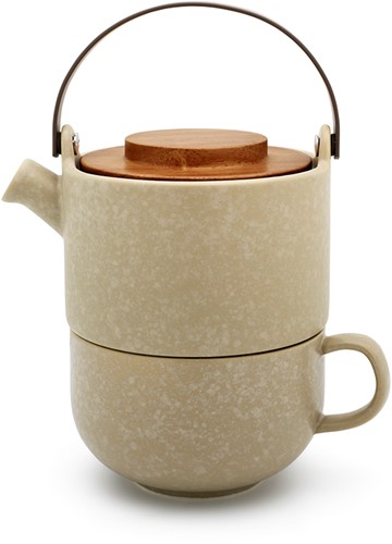 Bredemeijer Umea Clay Tea for one 0,5l Grijs Mat Aardewerk