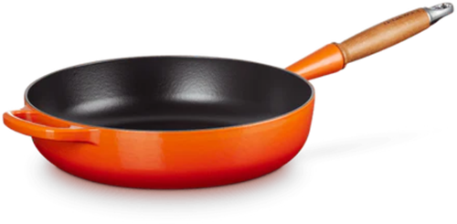 Le Creuset Gietijzeren sauteerpan in Oranjerood 28cm 3,6l