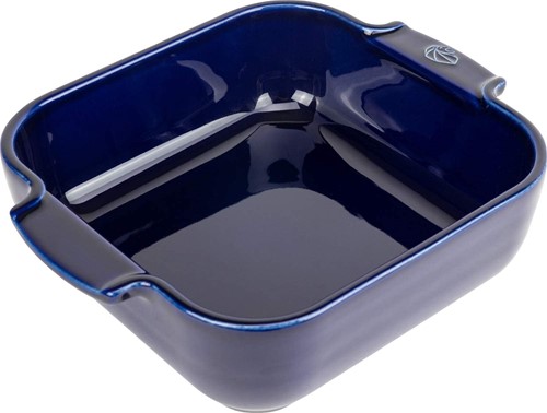 PEUGEOT Appolia vierkante keramische ovenschaal 21 cm blauw