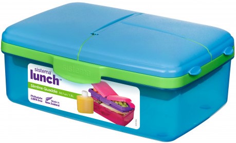 Sistema Trends lunch lunchbox met drinkfles Slimline Quaddie 1.5L