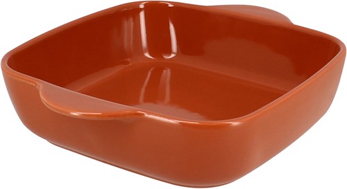 OGO living Octave Ovenschaal vierkant 24cm terracotta terracotta Aardewerk