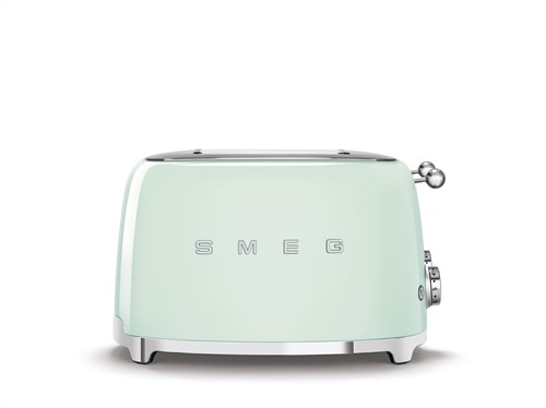 SMEG TSF03PGEU  Broodrooster - 4 sleuven 4 sneden - pastelgroen