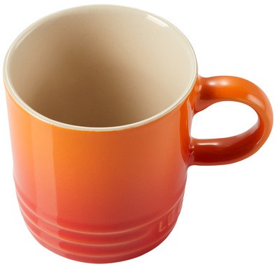 Le Creuset Aardewerken espressokopje in Oranjerood 100ml