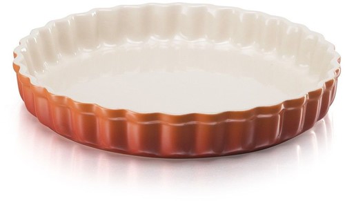 Le Creuset Aardewerken taartvorm in Oranjerood 24cm