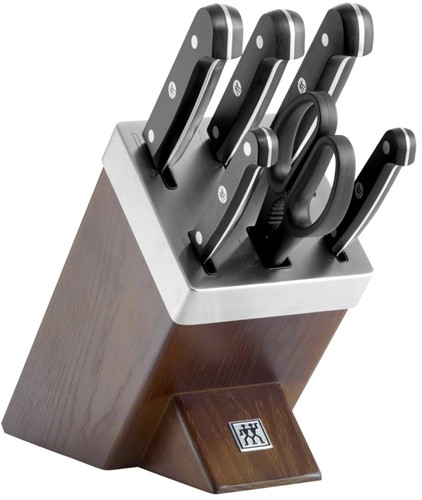 Zwilling Gourmet Messenblok,  met slijpfunctie 7 pcs