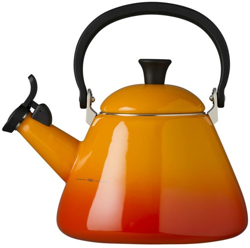 Le Creuset Fluitketel "Kone" in Oranjerood 1,6l