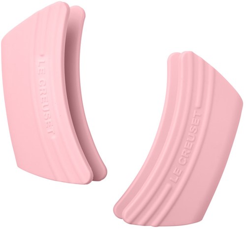 Le Creuset Silicone set van 2 handvatten in Shell Pink