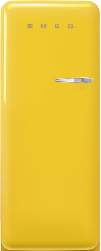 Smeg FAB28LYW5 Geel Amerikaanse koelkast 153 cm - links