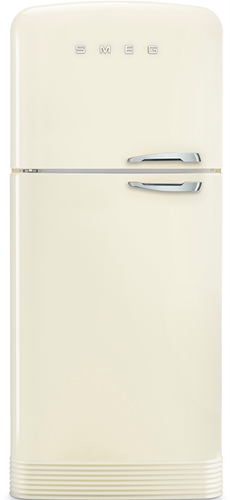 Smeg FAB50LCR5 Crème Amerikaanse koelkast 192 cm - Links