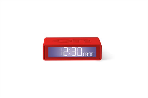 Lexon FLIP+ TRAVEL CLOCK  -RED