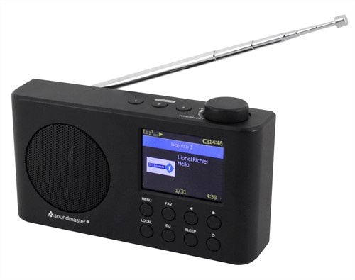 Soundmaster IR6500SW Portable internetradio met ingebouwde accu en kleuren display