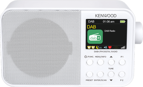 Kenwood CR-M30DAB-W Portable DAB+ radio with Bluetooth