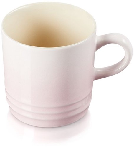 Le Creuset Aardewerken koffiebeker in Shell Pink 0,2l