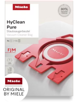 Miele FJM HyClean Pure 80% recycled (4pack) Stofzuigzakken ;