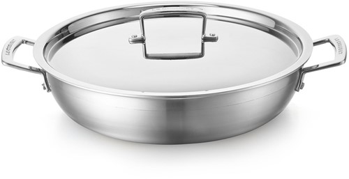 Le Creuset RVS Provencaalse sauteerpan 30cm 4,8l