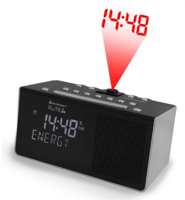 Bijdrager essence slijm Soundmaster UR8200SI DAB+/FM wekkerradio met Projectie | Profilec.be