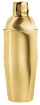 Point Virgule Cobbler shaker uit rvs goud 750ml