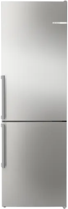 Bosch KGN36VIBT Koelkast - vrijstaand Serie 4 Bottom-Freezer NoFrost Koelk. VitaFresh 218 l, diepvr. 103 l****, externe handgreep, 186 x 60 x 66,5 cm Geborsteld staal AntiFingerprint deuren B