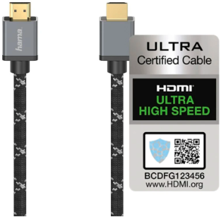 Hama Ultra high-speed HDMI™-kabel, gecertificeerd, conn.-connector, 8K, 5,0 m