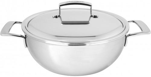 DEMEYERE Silver 7 Conische sudderpot met dubbelwandig deksel