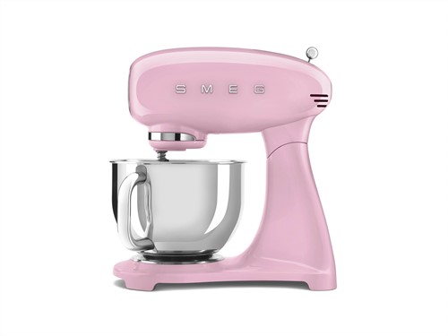 Smeg SMF03PKEU Keukenmachine - inox mengkom volume 4,8 liter - roze