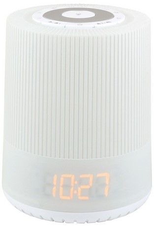 Soundmaster UR230 FM wekkerradio met wake-up lamp en gekleurde nacht verlichting