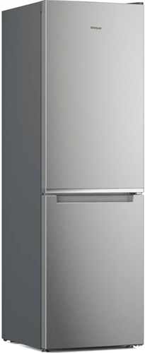 Whirlpool WNF 821 E XVrijstaande, koel/vriescombinatie met vriesvak onder E 248kWh/a 40dB(A) inox