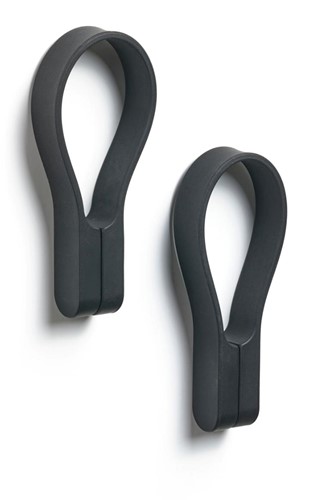 Zone Towel strap Loop magnet 2 pcs Black